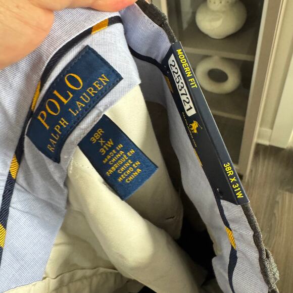 Polo Ralph Lauren Modern Fit Suit 38R 31W NEW Charcoal Heather Grey Blazer Pants - Picture 10 of 11